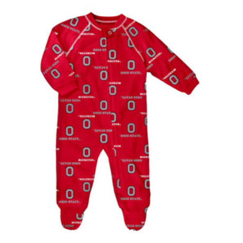 Infant Ohio State Buckeyes Zip Up Coverall – Shop OSU Buckeyes