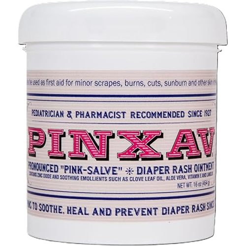 PINXAV Healing Cream, Fast Relief for Diaper Rash, Eczema, Chafing, Bed Sores, Acne, and Minor Cuts and Burns (16 OZ)