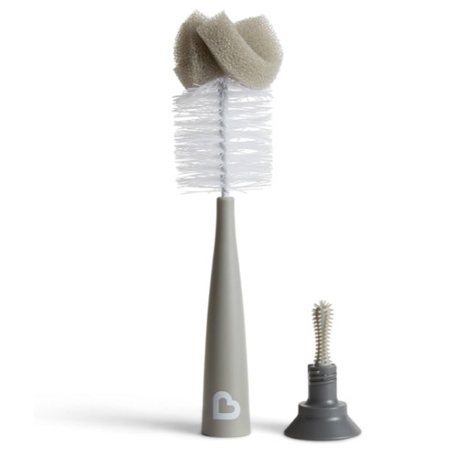 Munchkin® Sponge™ Bottle Brush, Modern Design, 2 Pack, Grey