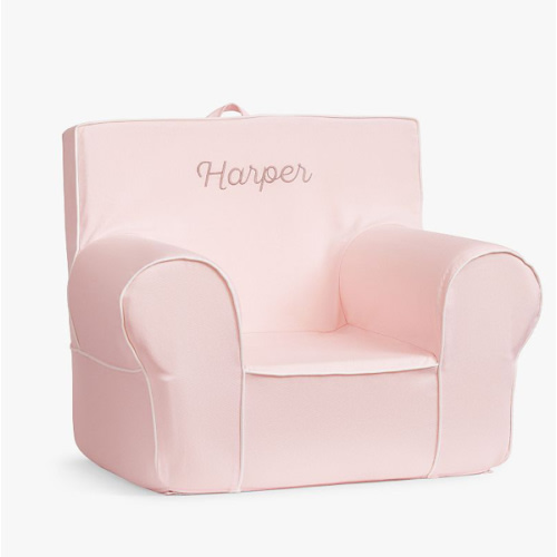 Anywhere Chair®, Pearl Twill With White Piping