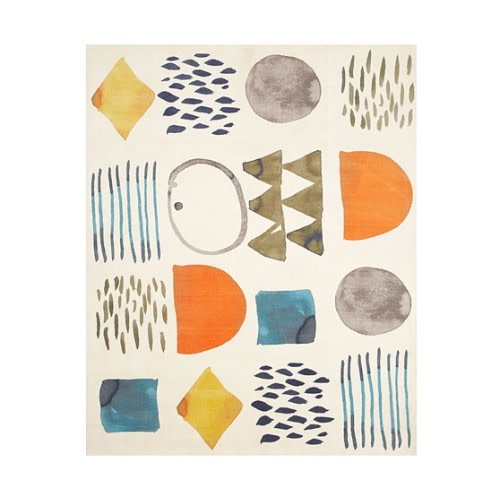 west elm x pbk Watercolor Exploration Modern Kids Rug | Pottery Barn Kids