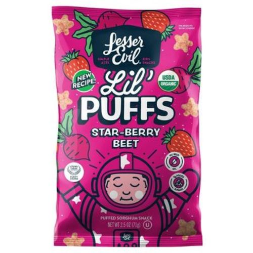 Lesserevil Lil' Puff Star-berry Beet Baby Food - 2.5oz