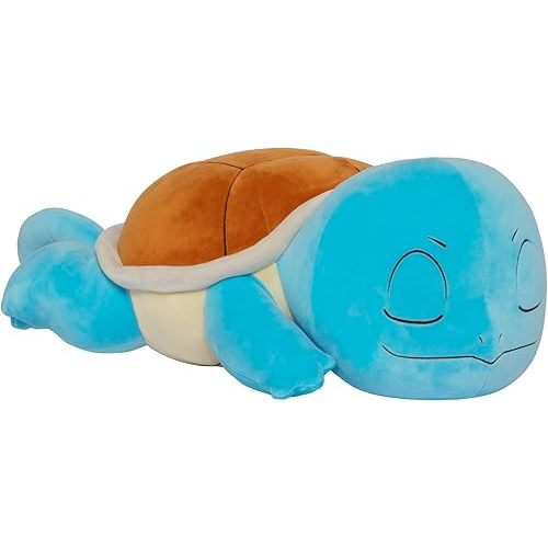 Pokemon Squirtle Sleeping Plush - 18-Inch Premium Plush in Sleeping Pose