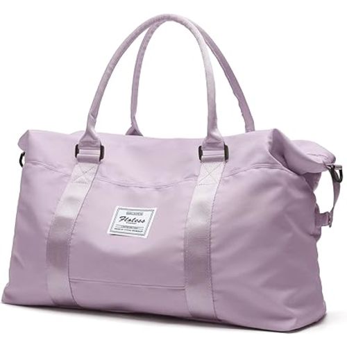 Travel Duffel Bag,Sports Tote Gym Bag,Shoulder Weekender Overnight Bag for Women