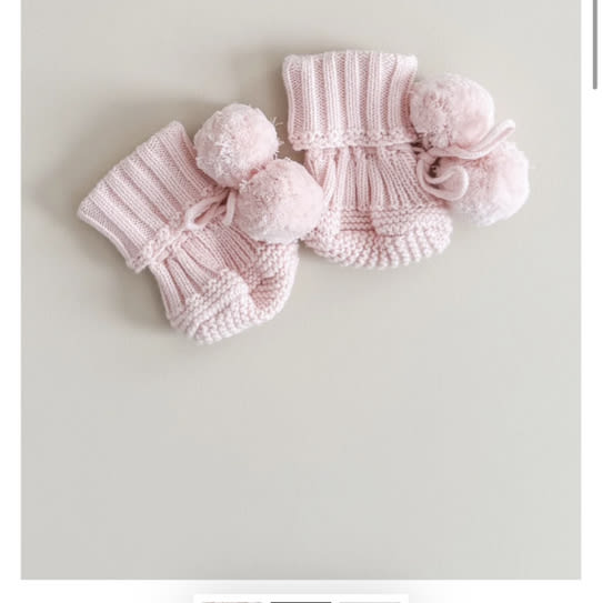 BOOTIES | POMPOM | BABY PINK – Petite Co au