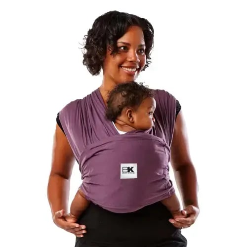 Baby K'tan Original Baby Carrier | Eggplant. Size XS