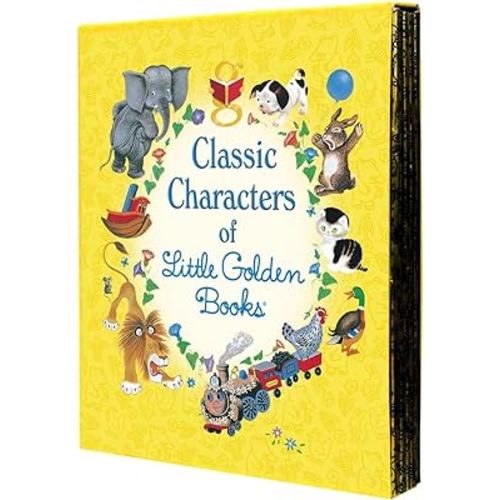 Classic Characters of Little Golden Books: The Poky Little Puppy, Tootle, The Saggy Baggy Elephant, Tawny Scrawny Lion, and Scuffy the Tugboat