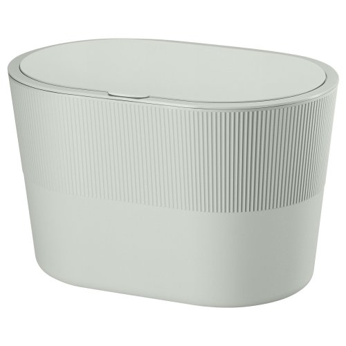 KINNASJÖ Trash can - with lid self-adhesive