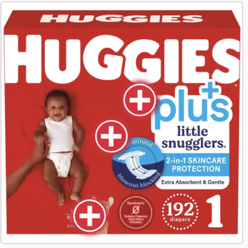 Huggies Little Snugglers Plus Diapers Size 1, 192-count | Costco