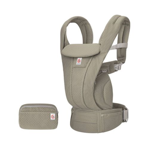 Ergobaby Omni Deluxe Mesh All-in-One Baby Carrier - 0-48 Months - Soft Olive