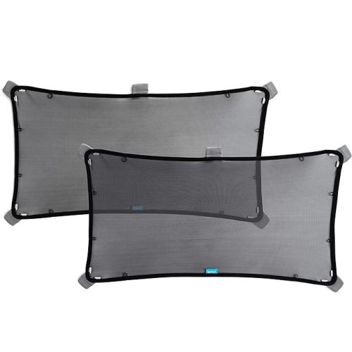 Munchkin® Brica® Magnetic Stretch to Fit™ Sun Shade, Black, 2 Pack - 2pk Shade