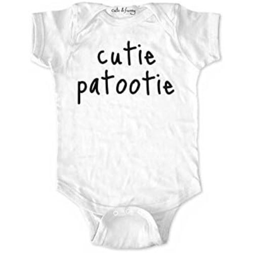 cute & funny Cutie Patootie Baby one Piece Bodysuit