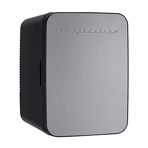 FRIGIDAIRE Portable 10L, 15-can Mini Fridge Brushed Stainless Rugged Refrigerator, EFMIS183-SS (Renewed)