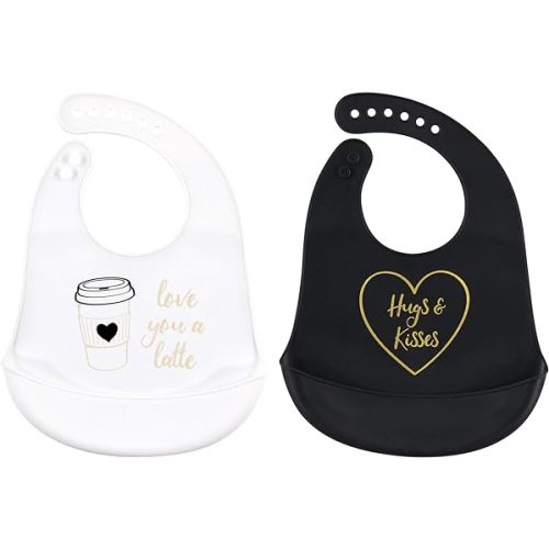 Hudson Baby Unisex Baby Silicone Bibs