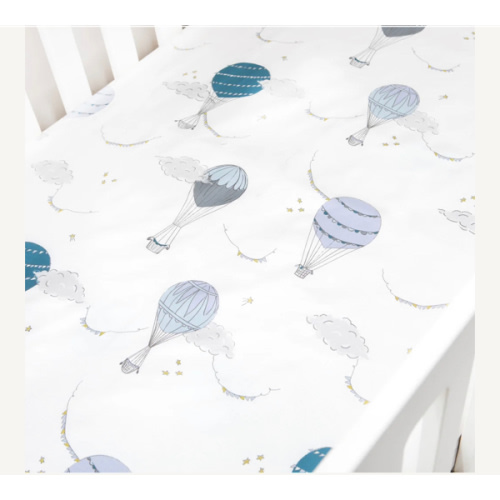 Touch The Sky Crib Sheet - Blue | Gooselings