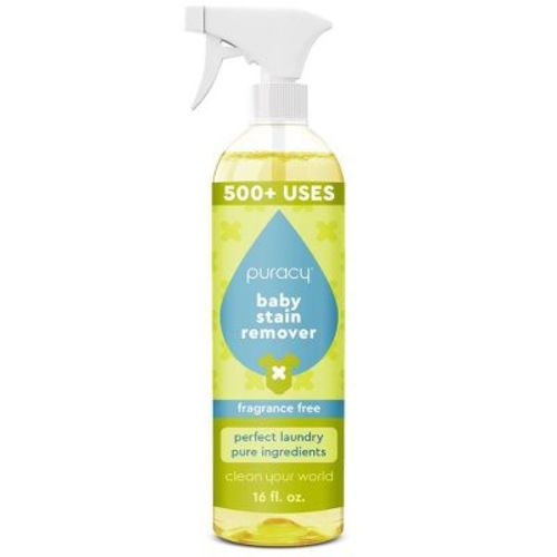 Puracy Perfect Laundry, Pure Ingredients Baby Laundry Stain Remover - With 6 Super Plant Enzymes - Fragrance Free - 16 Fl Oz