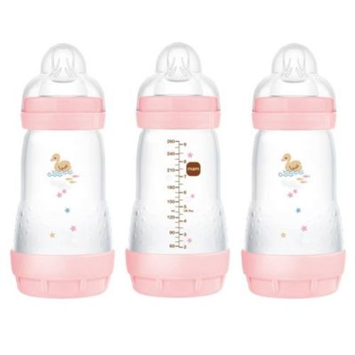 Mam Easy Start Anti-colic Baby Bottles 2m+ - 9oz/3pk - Girl