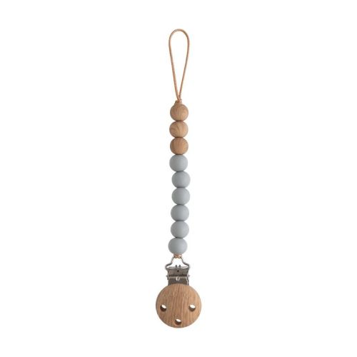 Mushie Silicone Pacifier Clip - Eva Sage
