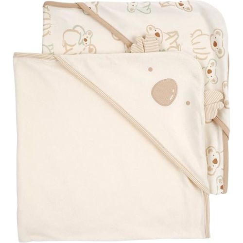 Carter's Baby Hooded Towel (2-pk Ivory/Khaki)