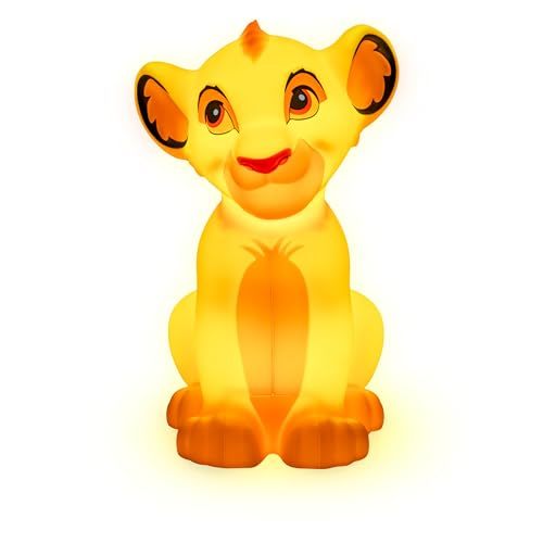 Paladone Simba 3D Shaped Light - Officially Licensed The Lion King Merchandise, Disney Nighlight for Bedside Table or Kids Room Decor, Battery Powered