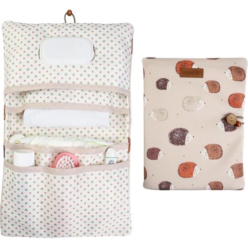 HAMUR Baby Diaper Bag Organizer – Travel-Friendly, Compact & Foldable | Stroller Pouch for Newborn Essentials – Must-Have for Boys & Girls (URchin)