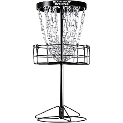 MVP Disc Sports Black Hole Mini 24-Chain Disc Golf Basket Target