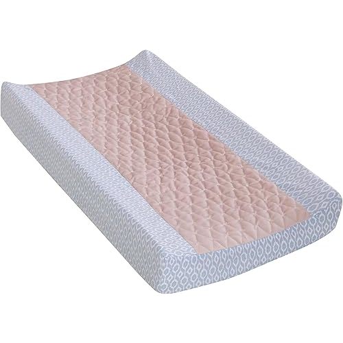Levtex Baby - Everly Changing Pad Cover - Gold Arrow Print with Cream Plush Inset - Nursery Accessories - Fits Most Standard Changing Pads