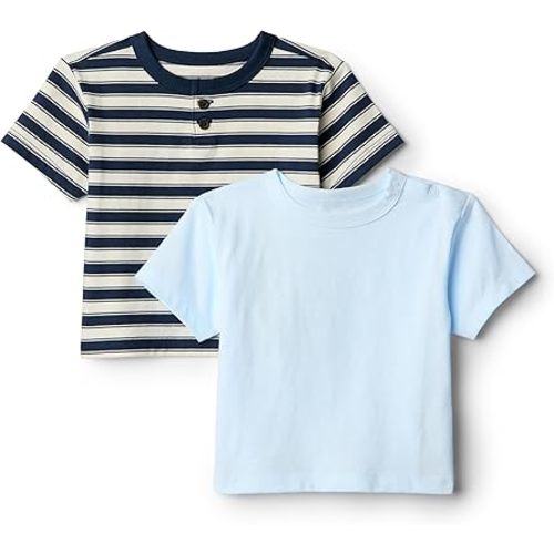 Amazon Essentials x Sofia Grainge Toddlers and Baby Boys' Short Sleeve T-Shirts, Pack of 2