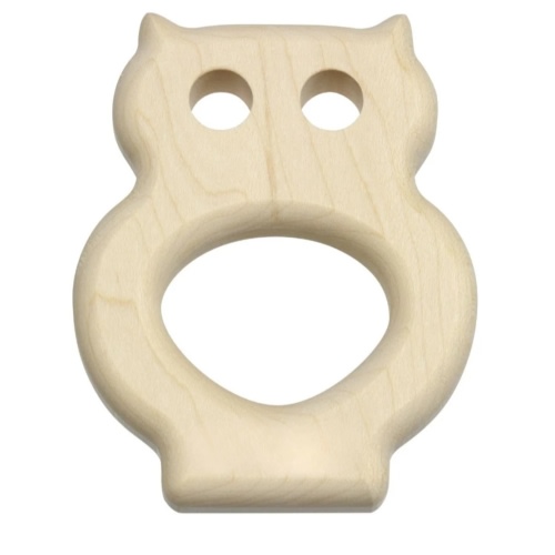 Wooden Owl Baby Teether