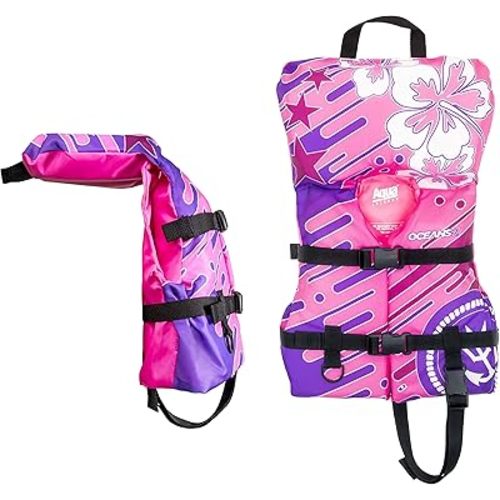 US Coast Guard Approved, Infant-Child-Youth Life Jacket Vest – Sizes for 8-90 Lbs. – Type III Vest, PFD, Personal Flotation Device