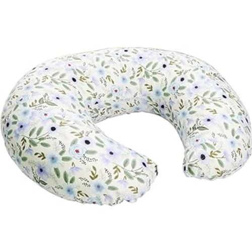 Nursing Pillow, Bottlefeeding and Breastfeeding Pillows, Breast Feeding Pillow for Propping, Tummy Time, Sitting Support, Removable and Washable Pillow Cover(Flower-2)