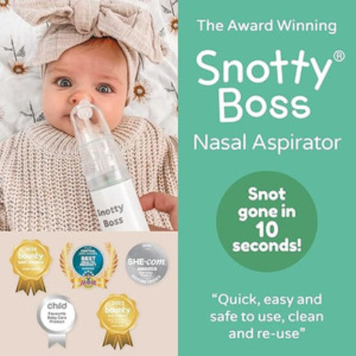 Snotty Boss Nasal Aspirator - The ultimate baby motorised washable snot sucker | Snotty Noses