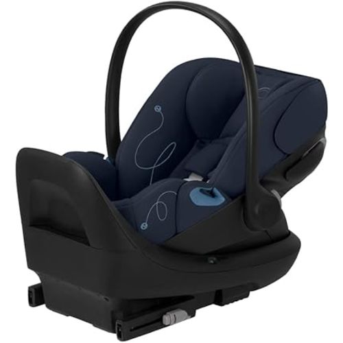 Cybex Cloud G Comfort Extend Infant Car Seat with Anti-Rebound Base, Linear Side Impact Protection, Latch Install, Ergonomic Full Recline, Extended Leg Rest, Ocean Blue