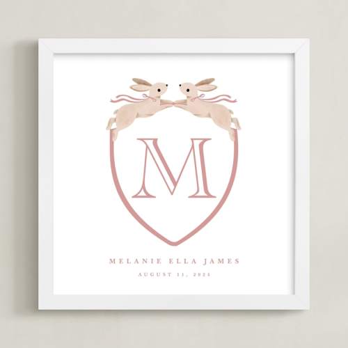 Bunny Crest: Custom Print Custom & Commissioned Art by Vivian Yiwing | Minted