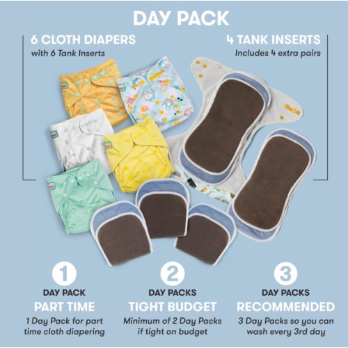 Best Cloth Diaper Day Pack | All You Need for a Day of Cloth Diapering