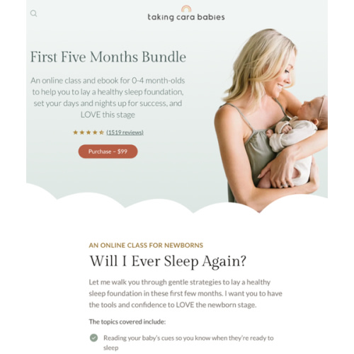 Taking Cara Babies course- the first 5 month bundle