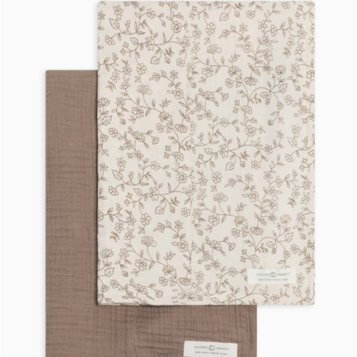 2-Pack Muslin Burp Cloths