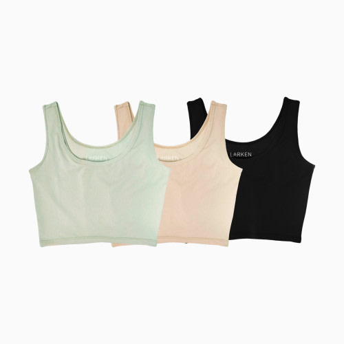 Larken X Nursing + Hands - Free Pumping Bra Bundle (3 pack) - Sand, Sage, Black, S