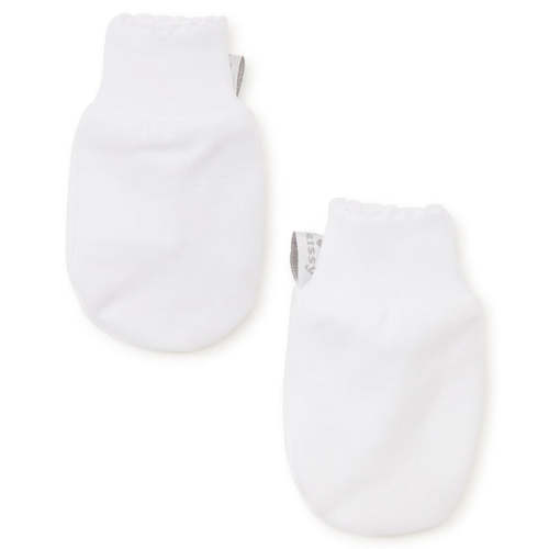 White Kissy Basics Mittens