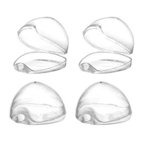 Accmor Pacifier Case, Pacifier Holder Case, Pacifier Container for Travel, BPA Free, Transparent, 4 Pack