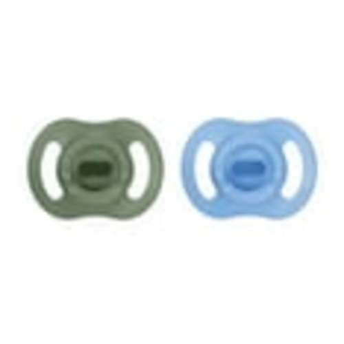 Tommee Tippee Ultra-light StayPut Pacifier, 6-18m, One-Pice Silicone Design, 2 Pack