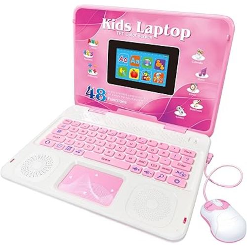 Kids Laptop, Educational Color Screen Laptop with 48 Learning Modes, Laptop for Kids Ages 5+