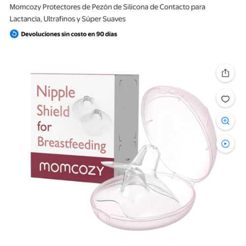 Momcozy Contact Silicone Nipple Shields for Breastfeeding, Ultra-Thin & Super-Soft