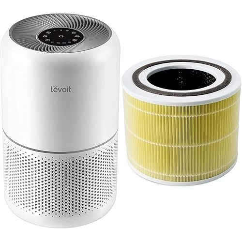 LEVOIT Air Purifier and Replacement Filter Bundle for Home Allergies and Pets