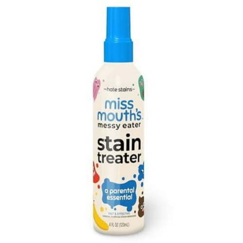Miss Mouth's Messy Eater Stain Treater Spray - 4oz Stain Remover - Newborn & Baby Essentials - No Dry Cleaning Food, Grease, Coffee Off Laundry, Underwear, Fabric