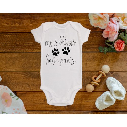 My Siblings Have Paws Onesie®/Bodysuit