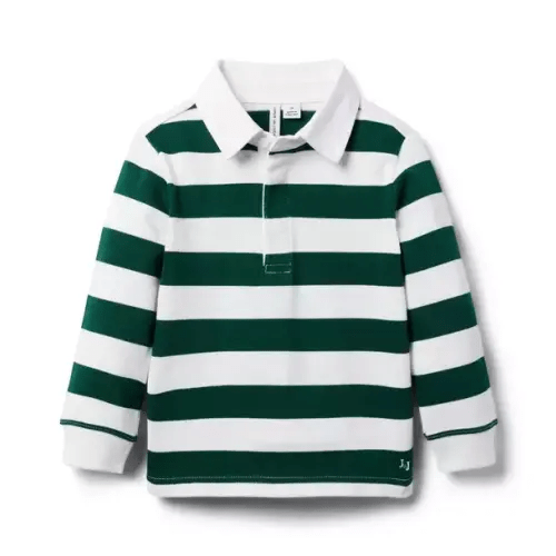 Boy Enchanted Forest Stripe Striped Rugby Shirt by Janie and Jack