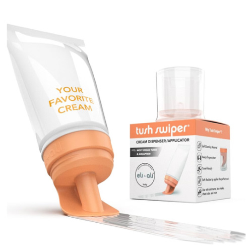 Eli & Ali Tush Swiper - Diaper Rash Cream & Butt Paste Applicator - Orange