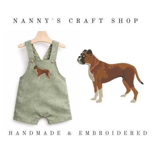 Baby clothes. Baby dog outfit. Baby boy Boxer dog outfit. Bullenbeisser dog. Baby romper. Baby gift. Baby shower. Embroidered baby clothes