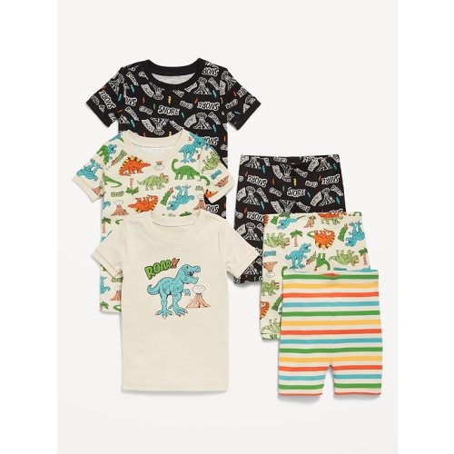 Snug-Fit Graphic Pajama 6-Piece Set for Toddler & Baby
